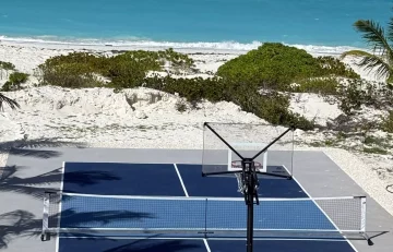 Sport court near the beach at Beyond Blue Exuma, Moss Town, Great Exuma